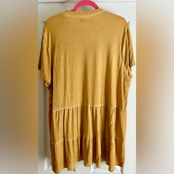 Wonderly Julianna button-down tunic Gold Yellow Size 2X - Picture 5 of 8